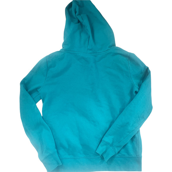Victoria's Secret PINK Teal Half Zip Hooded Pullover Sweatshirt Size Medium - Picture 2 of 7